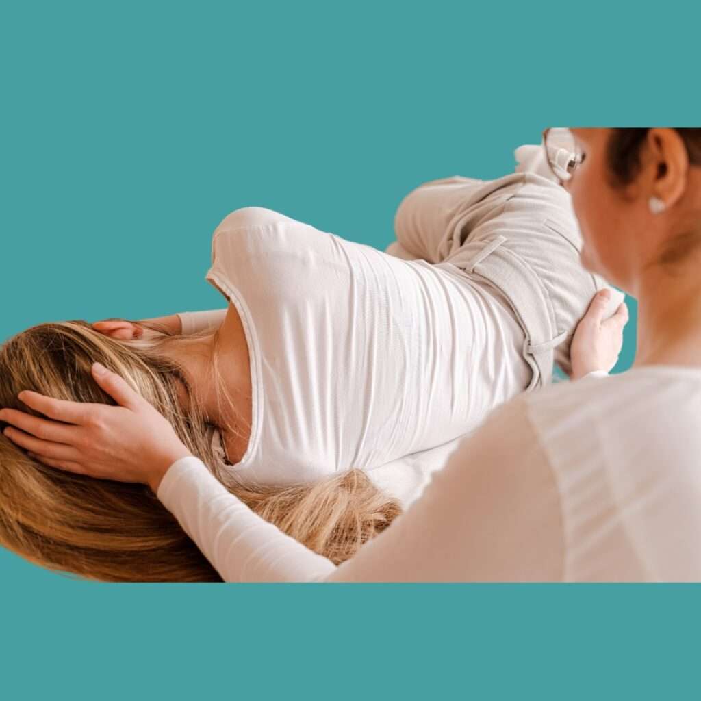 Craniosacrale Therapie an einer Patientin